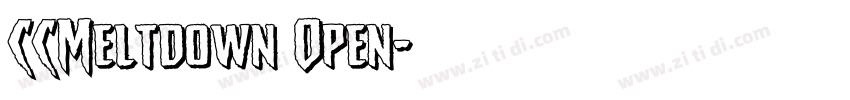 CCMeltdown Open字体转换